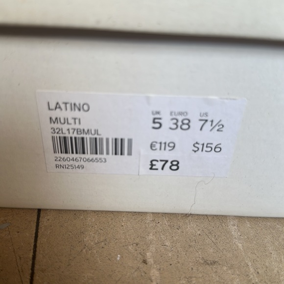 Topshop Multi Color Suede Heels Size 7 1/2 - Picture 4 of 5